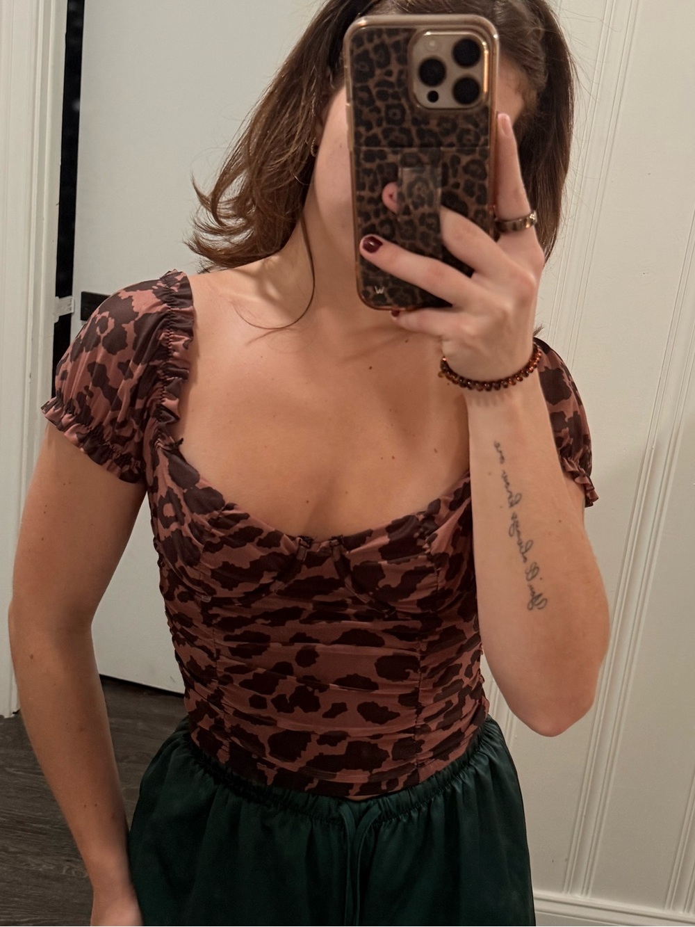 Tic Toc Cheetah/Leopard Print Top
